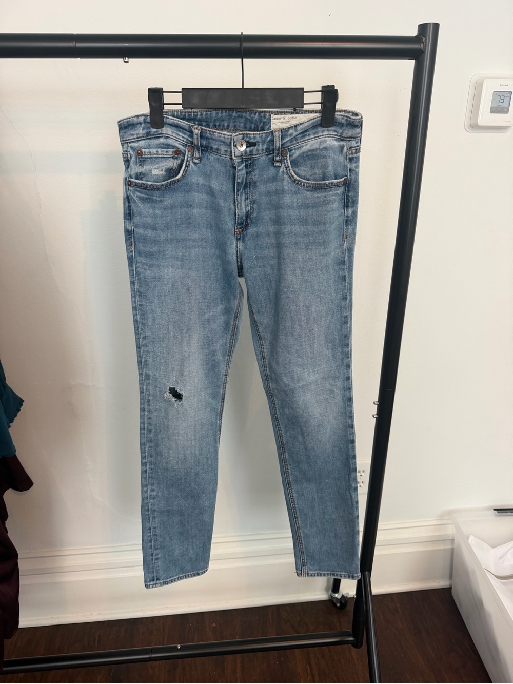 rag & bone Light Blue Skinny Jeans